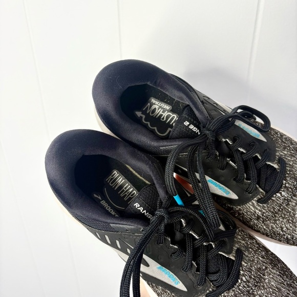 BROOKS Running Range 2 Sneakers Black White Exercise Workout Women’s Size 7.5 - Picture 4 of 8